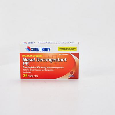 Nasal Decongestant PE Tablets, 36-Count