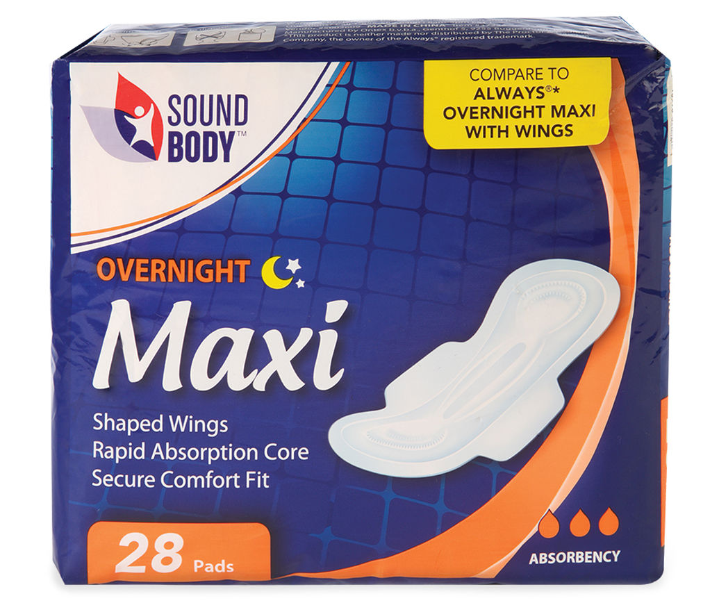 Walgreens Maxi Pads, Overnight (20 Pads Toallas)