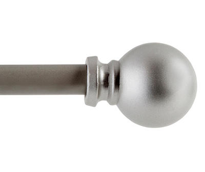 Silver Holgate Ball Curtain Rod, (28