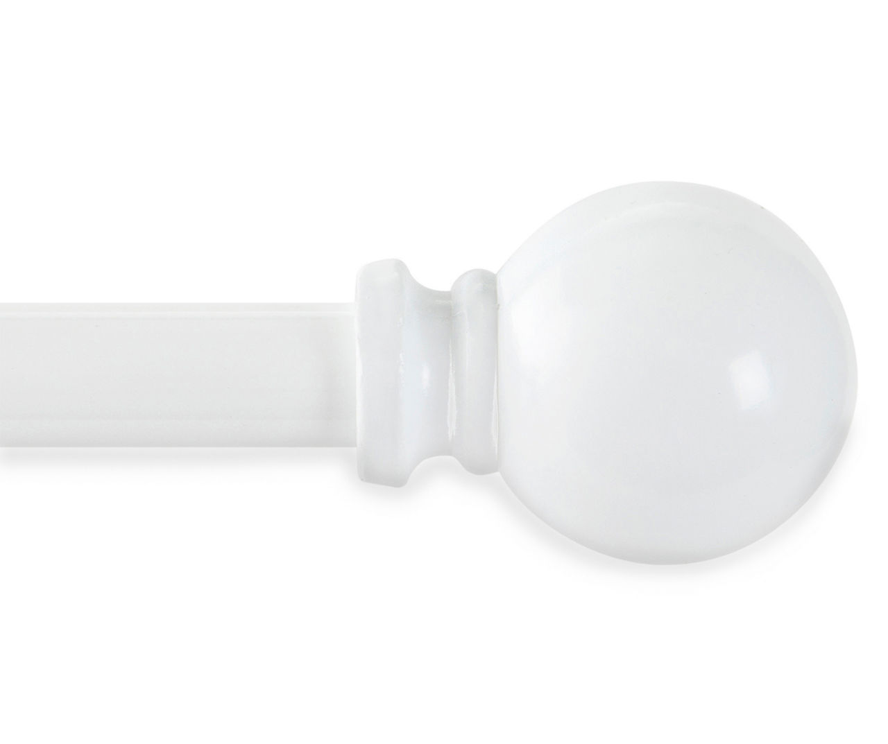 White Curtain Rod, (28