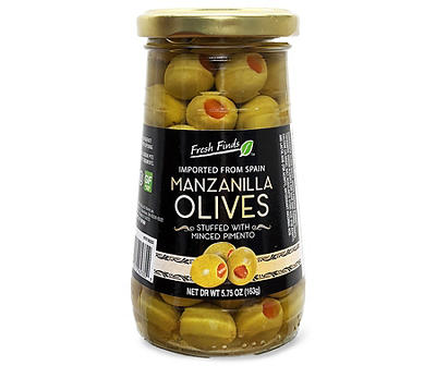 Manzanilla Stuffed Olives with Pimento, 5.75 Oz.