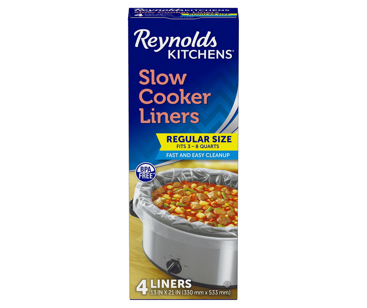Reynolds Kitchens Slow Cooker Liners, Regular Size (24 ct