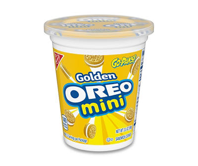 Nabisco Oreo Golden Mini Sandwich Cookies 3.5 oz. Cup