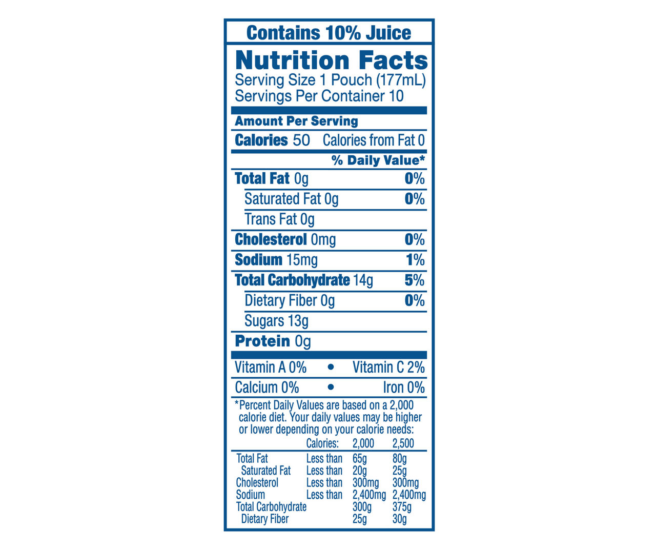 Capri Sun Fruit Punch Juice Drink Blend 10 - 6 fl oz Pouches