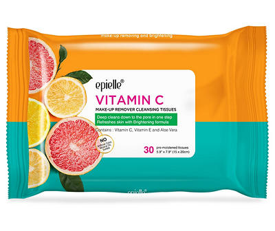 Vitamin C Cleansing Tissues, 30-Count