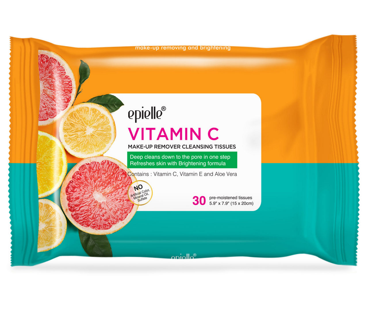 Vitamin C Cleansing Tissues, 30-Count