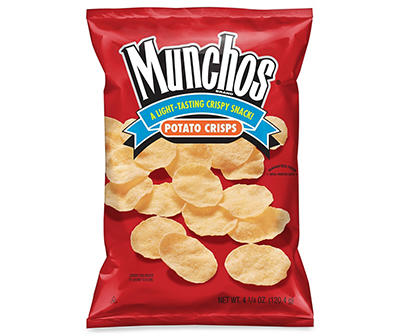 Munchos  Potato Crisps Regular Flavored 4 - 1/4 Oz