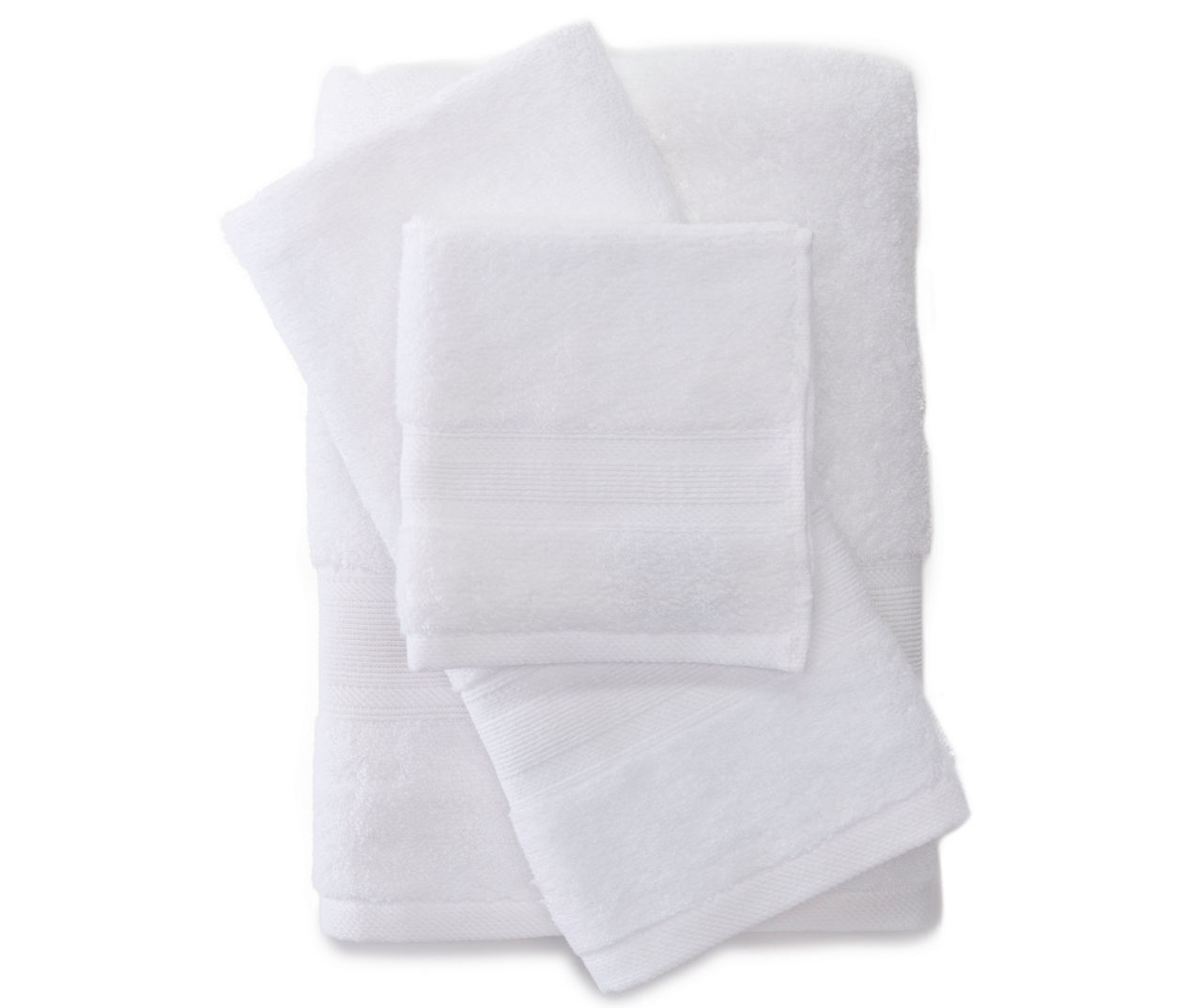 Living Colors Bright White Bathroom Towels Collection Big Lots