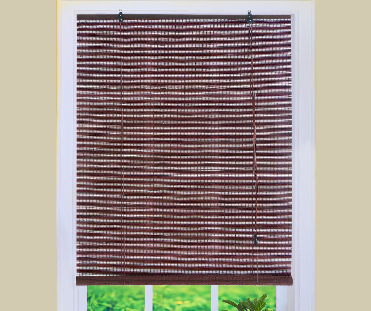 Living Colors Dark Bamboo RollUp Blinds Big Lots