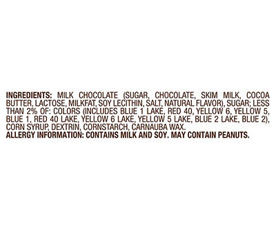 Minis Milk Chocolate Candy Mega Tube, 1.77 Oz.