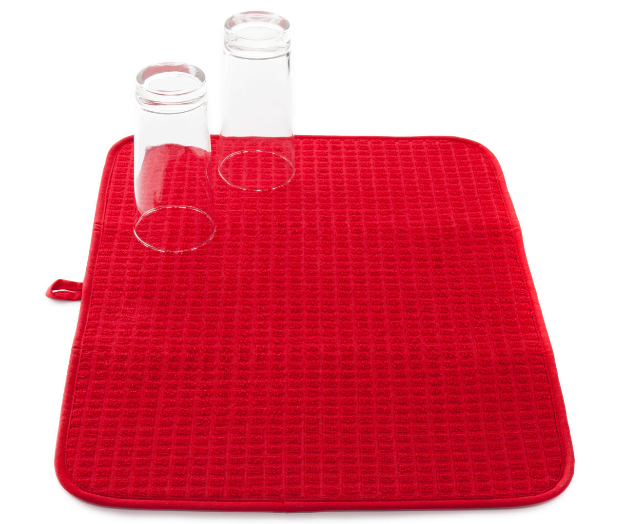 Great Gatherings Red Microfiber Dish Drying Mat