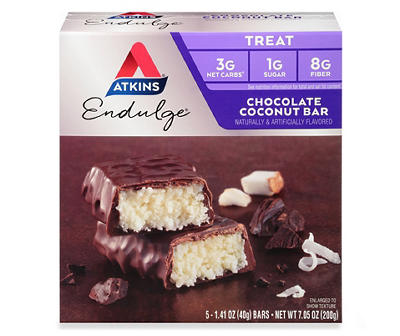 Atkins Endulge Chocolate Coconut Treat Bars 5 ct Box