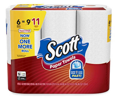 Scott One-Ply Paper Towels 6 ea