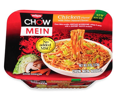 Nissin Chow Mein Chicken Flavor Chow Mein Noodles 4 oz. Tray