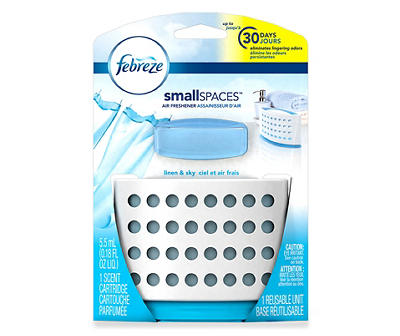 Febreze SmallSpaces Linen & Sky Starter Kit Air Freshener (1 Count, 5.5 mL)