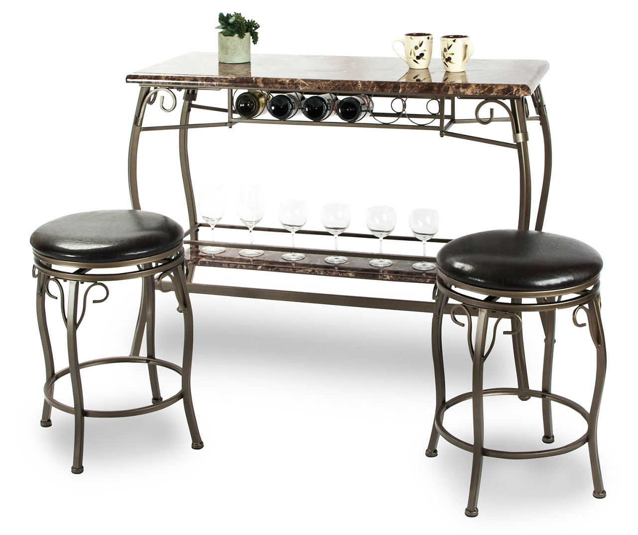 3 Piece Counter Height Marque Bar Set Big Lots