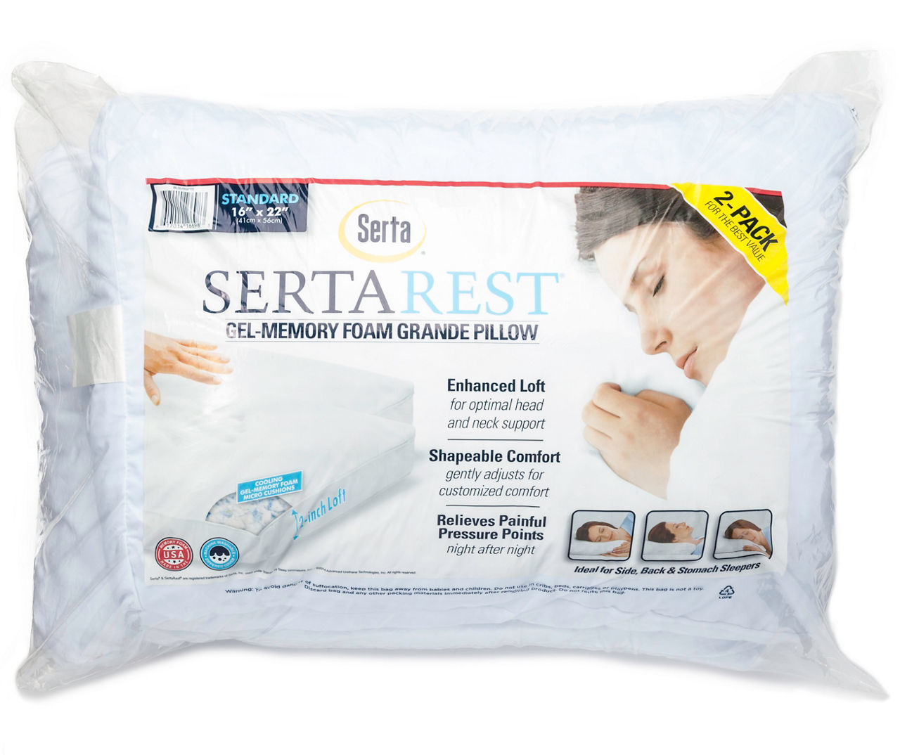 Pillow SERTA So Comfy Standard