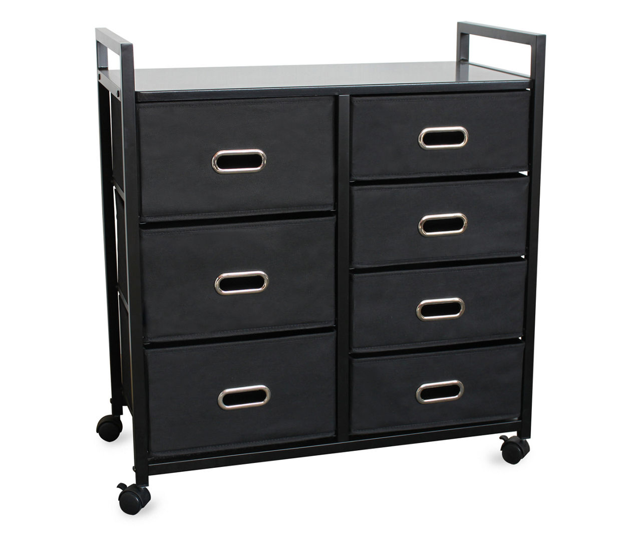 Black 7Bin Rolling Cart Big Lots