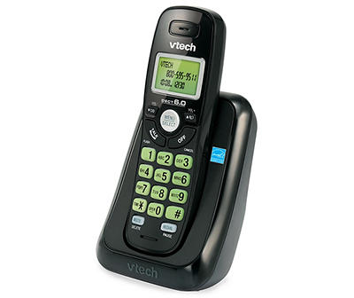 Vtech Black Cordless Telephone with Caller ID side view