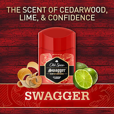 Old Spice Red Collection Swagger Scent Invisible Solid Antiperspirant and Deodorant for Men, 2.6 oz