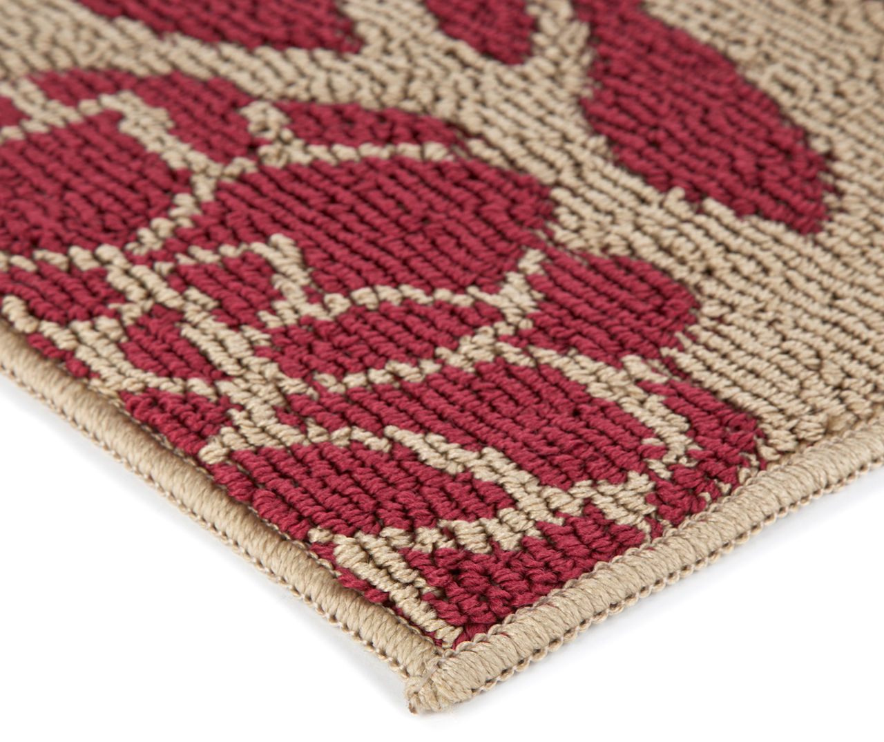 Nicolet Red & Tan Accent Rug, (2' x 2'11")
