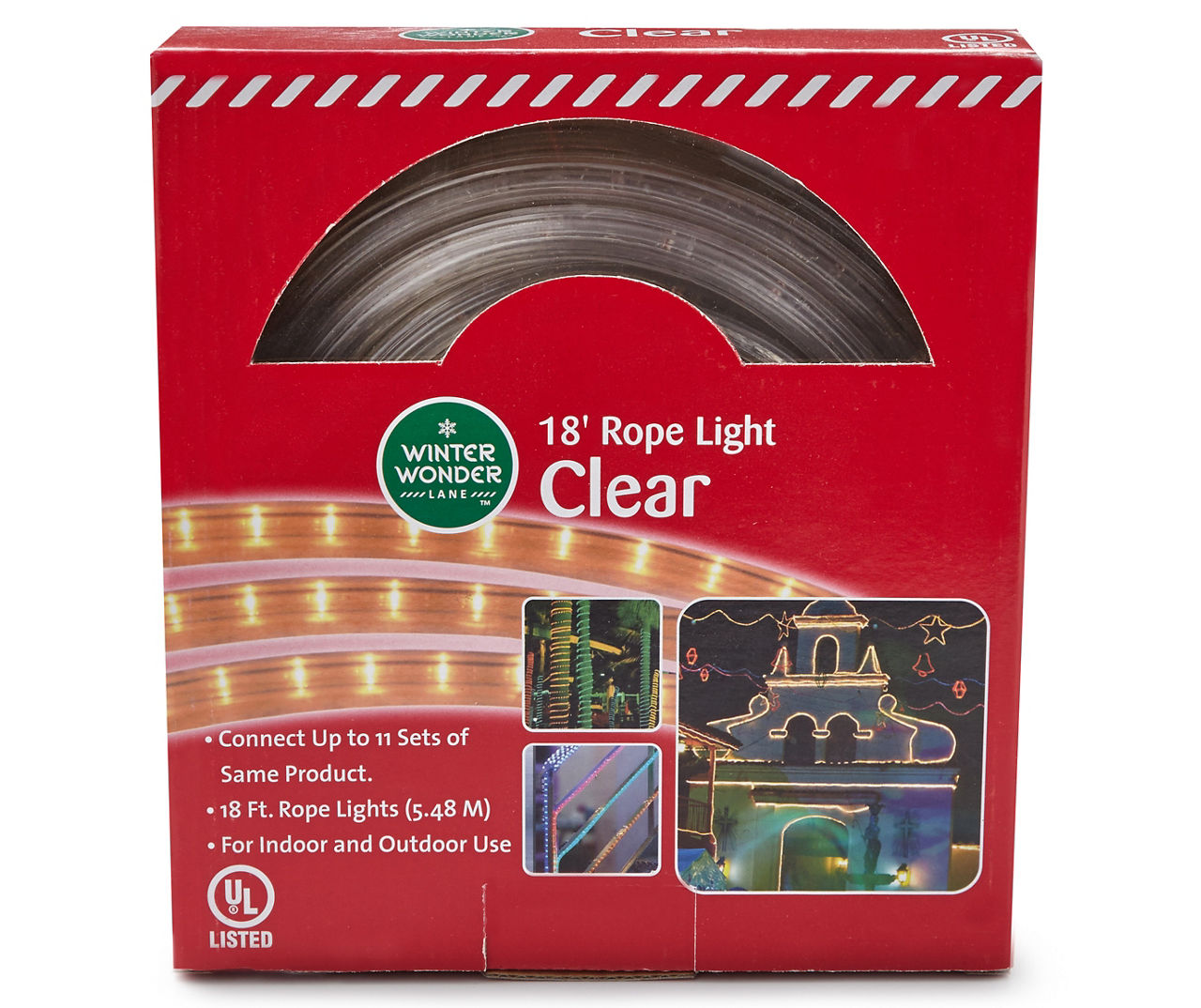 Winter Wonder Lane 18' Clear Rope Light