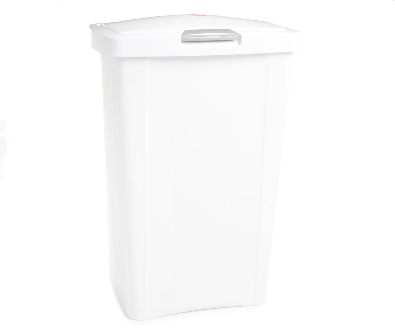 Sterilite White Touch Lock 13-Gallon Waste Can