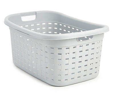 Gray Weave Laundry Basket