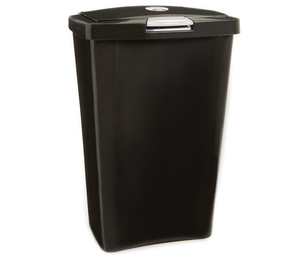Sterilite 13 Gal Kitchen Swing Top Lidded Wastebasket Trash Can, Black (16 Pack)