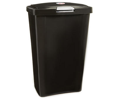 13 Gallon TouchTop Wastebasket- Black