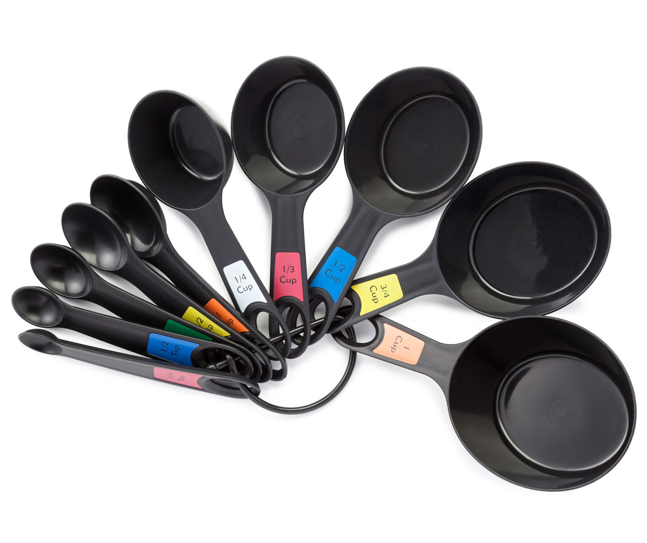 Farberware Measuring Spoons Durable Plastic Set Of 5 Kitchen Tools