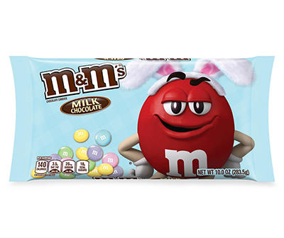 M&M'S Milk Chocolate Pastel Blend Easter Candy, 10 Oz Bag