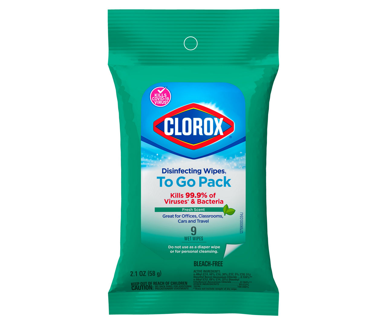 Clorox Fresh Scent Disinfecting Wipes, 9Count Big Lots