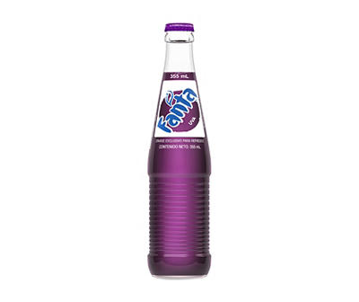 Fanta Grape Mexico Glass Bottle, 355 mL