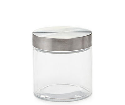 4.5" Round Glass Canister