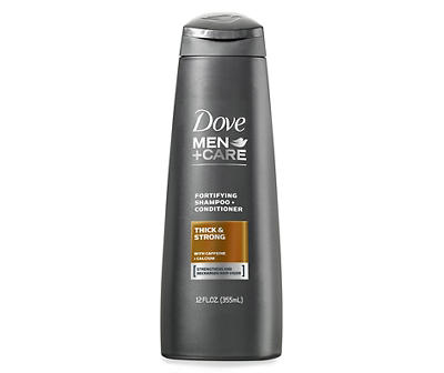 Dove Men+Care Thick and Strong 2 in 1 Shampoo and Conditioner 12 oz