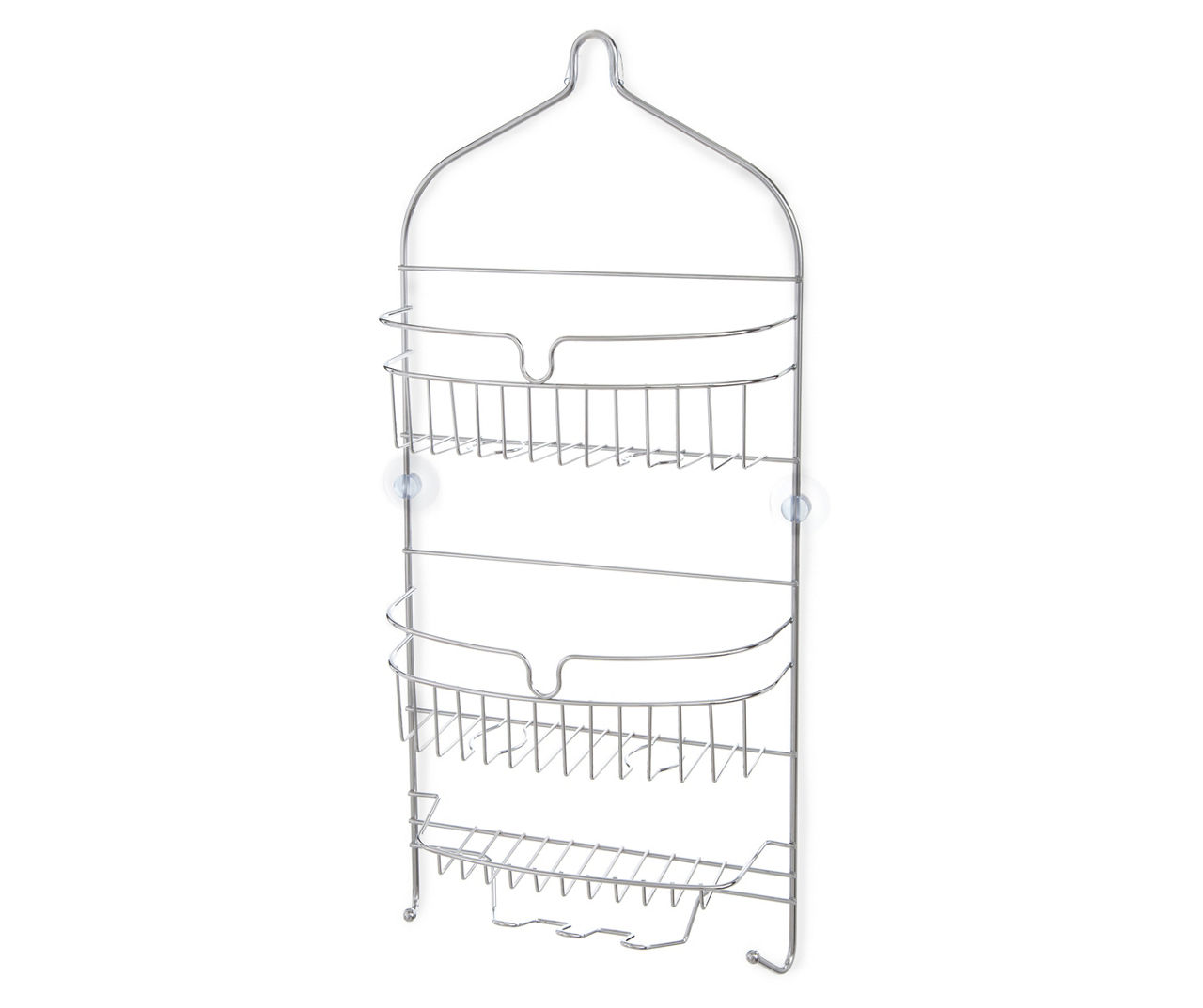 Kenney Gray Large 3-Shelf Rust-Proof Hanging Shower Caddy