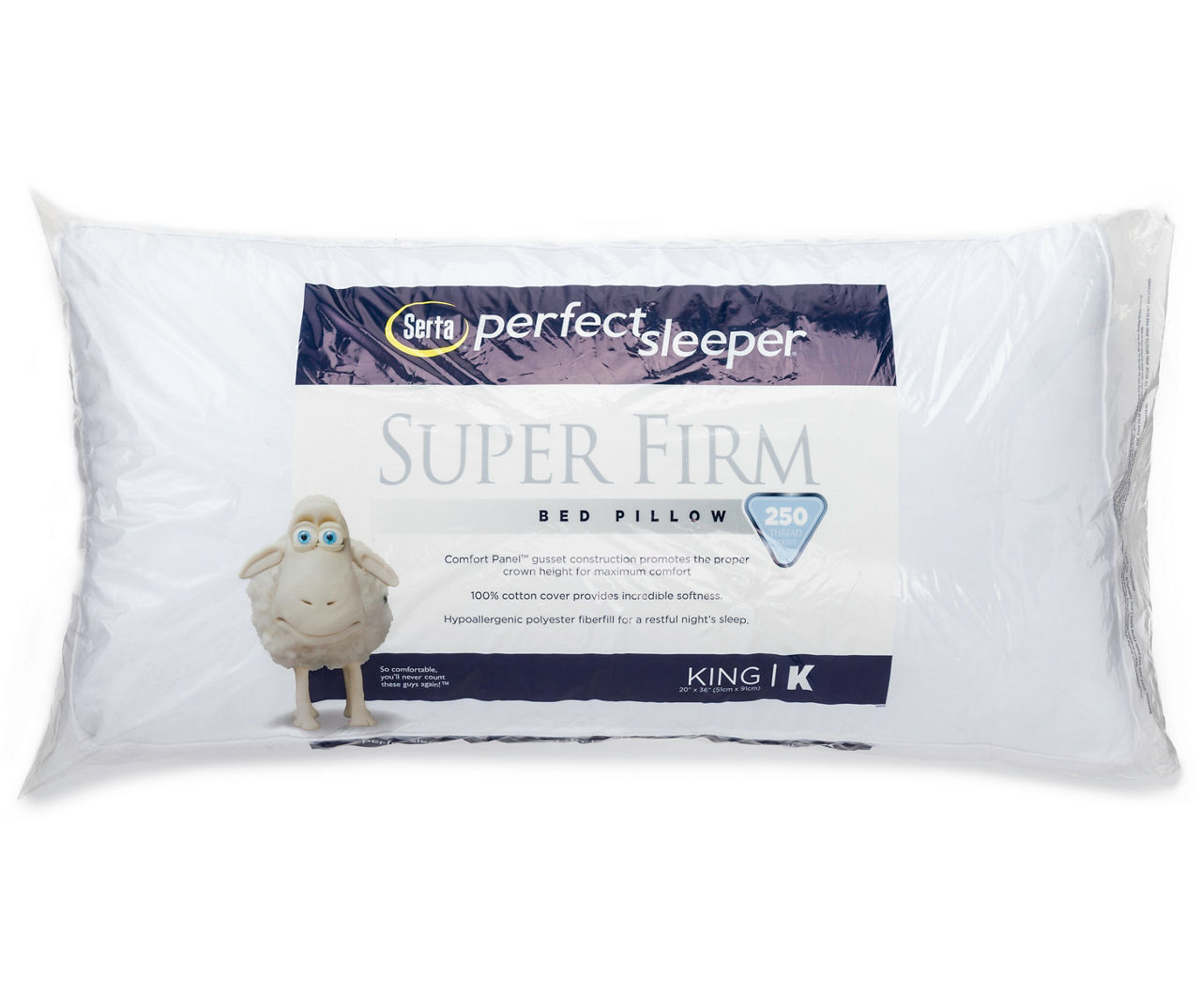 Serta Perfect Sleeper Extra Firm Pillow, Bed Pillows, Household