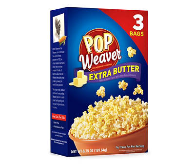 Extra Butter Microwave Popcorn, 3-Count