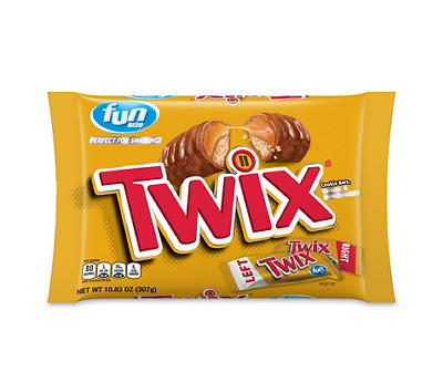 Twix, Caramel Fun Size Chocolate Cookie Candy Bar, 10.83 Oz