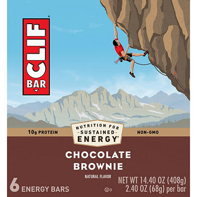 Clif Bar Chocolate Brownie Energy Bars 6 - 2.40 oz Bars