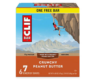 Clif Bar Crunchy Peanut Butter Energy Bars 6 - 2.40 oz Bars