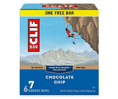Clif Bar Chocolate Chip Energy Bars 6 - 2.40 oz ea