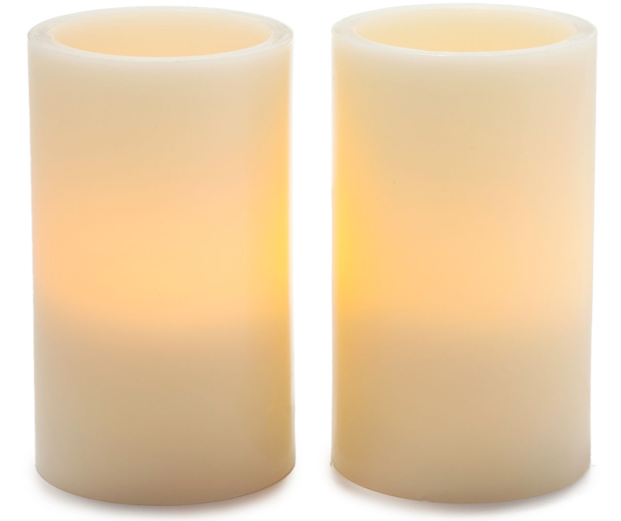 Living Colors Flameless LED Pillar Candles, 2Pack Big Lots