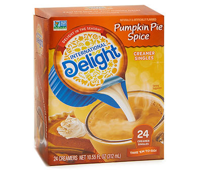 International Delight Pumpkin Pie Spice Coffee Creamer Singles, 24 Count