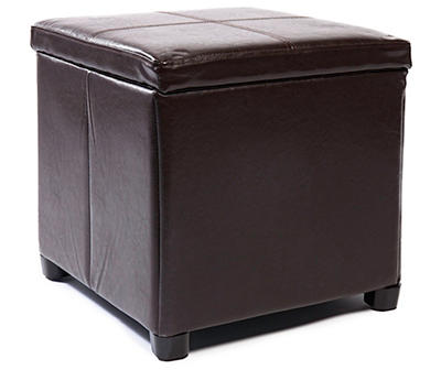 Just Home Square Storage Tray Ottomans