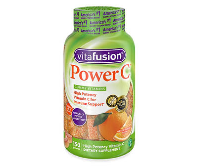 Vitafusion Power C Gummy Vitamins Dietary Supplement Gummies 150 ct Bottle