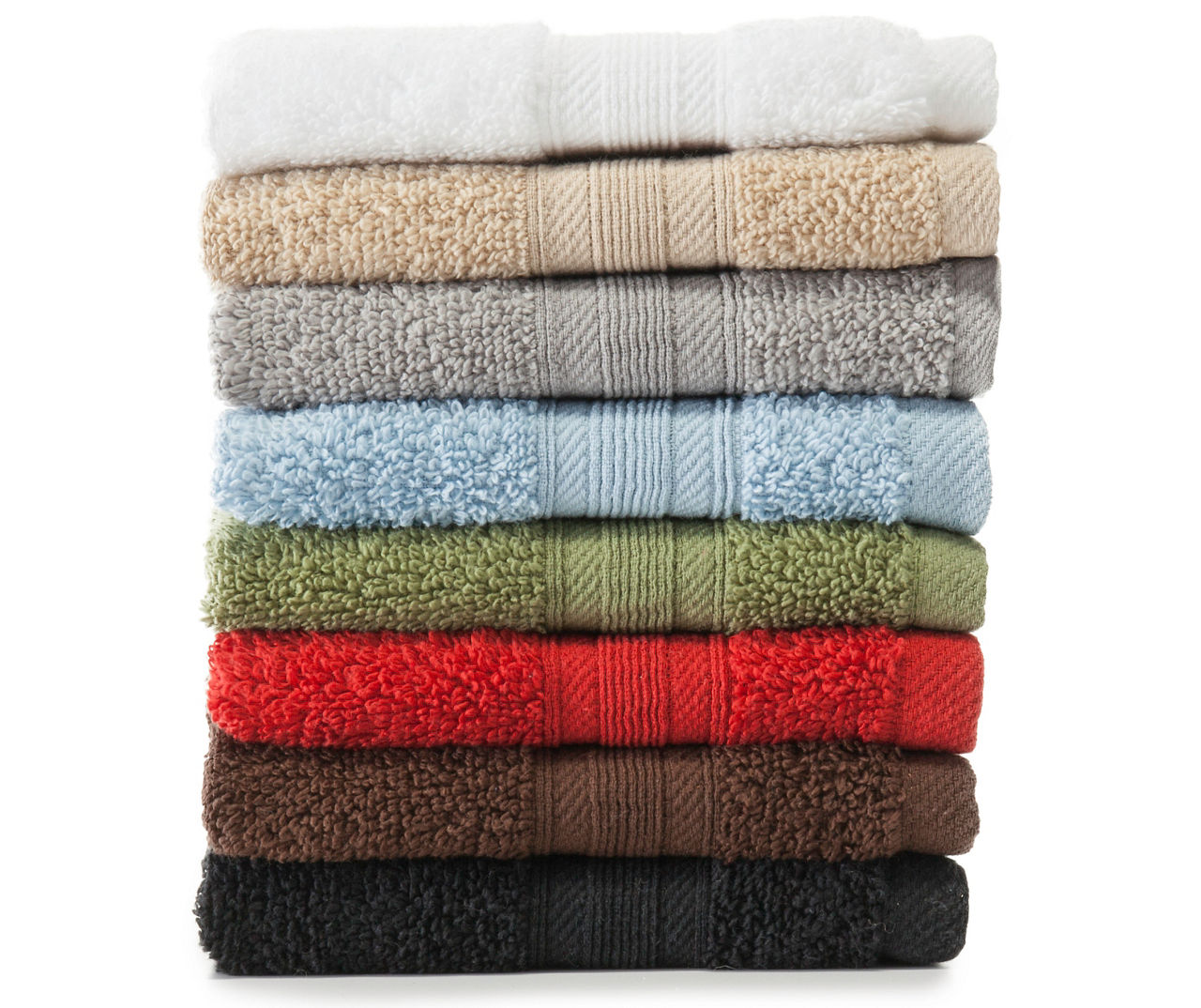 Oversized Cotton Hand Towels in Red