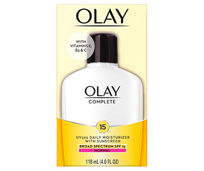 Olay Complete Lotion Moisturizer with SPF 15 Normal, 4.0 fl oz