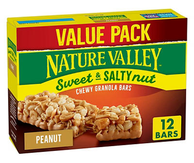 Sweet & Salty Peanut Chewy Granola Bars, 12-Count